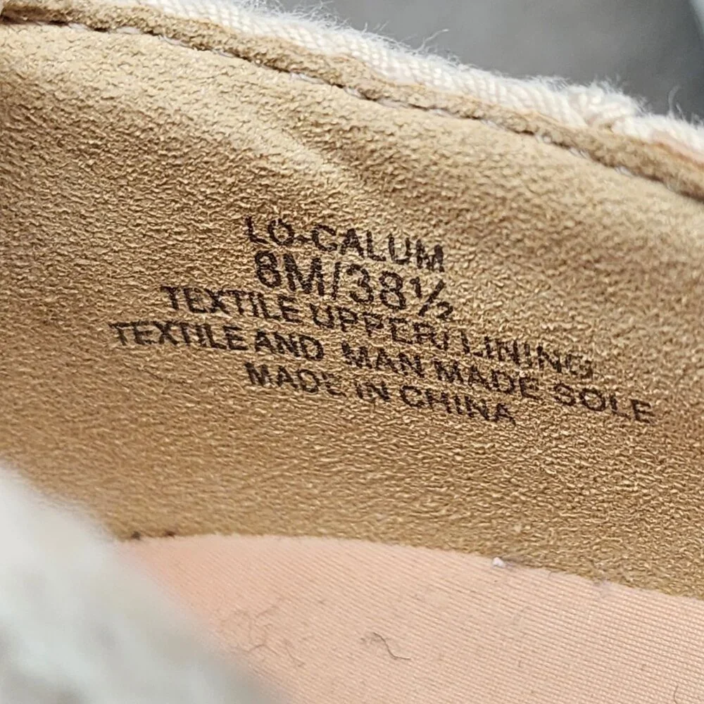 Louise et Cie Shoes Womens Size 8 Calum Cream Crochet Espadrille Flats *GUC*